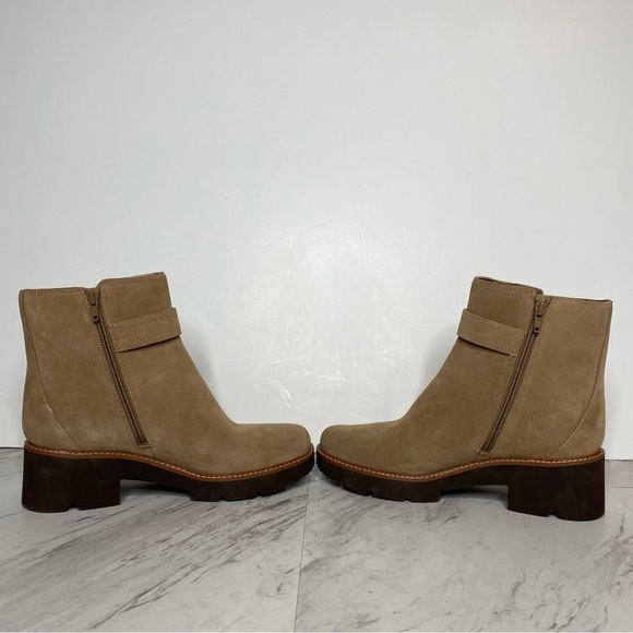 New! Naturalizer Dasha Tan Suede Bootie 9 1/2 - Picture 5 of 14